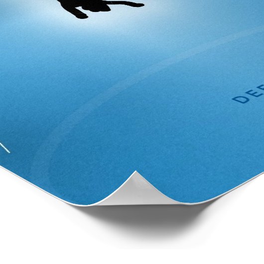 Affiche Bleu Profond ポスター (角)