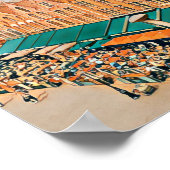 Affiche Bruges Belgique写真ヴィンテージ ポスター (角)