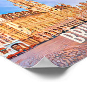 Affiche Bruxelles Belgique写真ヴィンテージ ポスター (角)