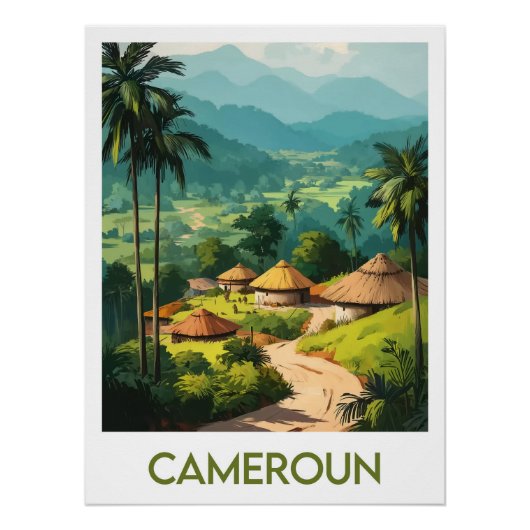 Affiche Cameroun ポスター (正面)
