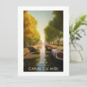 Affiche Canal du midi - France - illustration シーズンカード (スタンド正面)