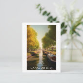 Affiche Canal du midi - France - illustration ポストカード (スタンド正面)