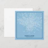 Affiche Carte de Pointe-à-Pitre, Guadeloupe (正面/裏面)