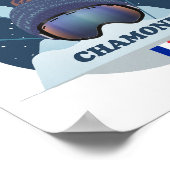 Affiche Chamonix de ski ポスター (角)