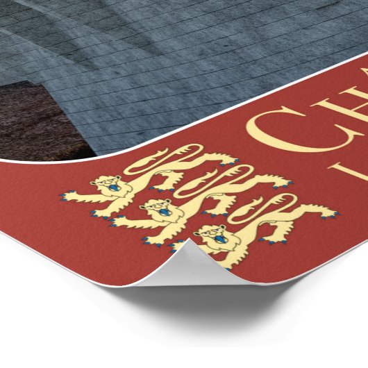 Affiche CHATAU-GAILLARD - Le donjon, au coucher d ポスター (角)