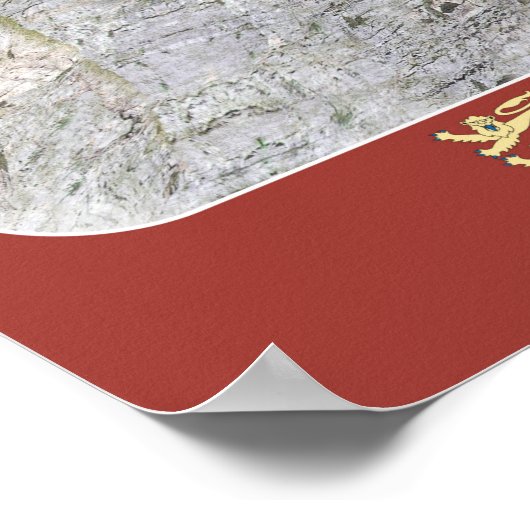 Affiche CHATEAU-GAILLARD – 冬の海の上 ポスター (角)