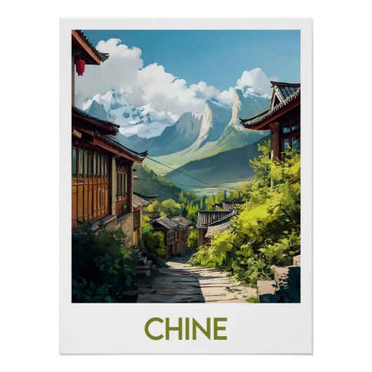 Affiche Chine ポスター (正面)