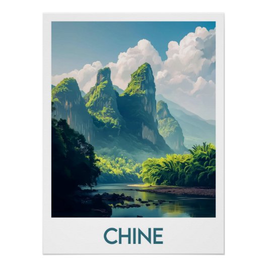 Affiche Chine ポスター (正面)