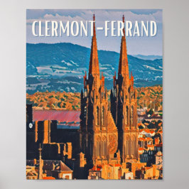 Affiche Clermont-Ferrand写真ヴィンテージ ポスター