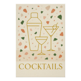 Affiche Cocktails - Villa méditerranéenne.  ポスター
