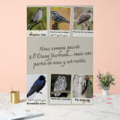 Affiche Collage d’Oiseaux de l'Étang Burbank – アクリルサイン (ウェディング)