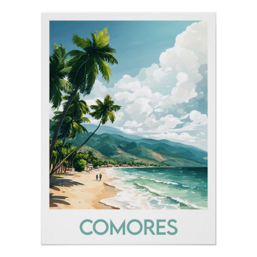 Affiche Comores ポスター (正面)