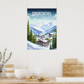 Affiche Courchevel - France - Auvergne-Rhône-Alpes ポスター (キッチン)