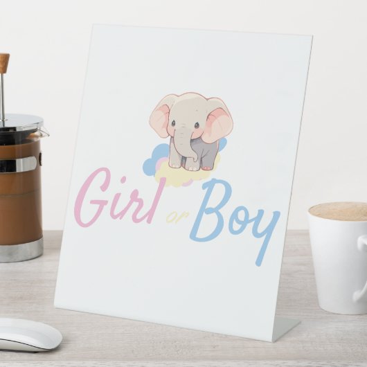 Affiche de Table Gender Reveal  台座サイン (インサイチュ)