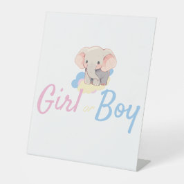 Affiche de Table Gender Reveal  台座サイン