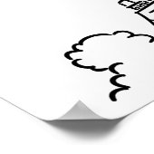 Affiche Dessin de la Tour Eiffel  ポスター (角)