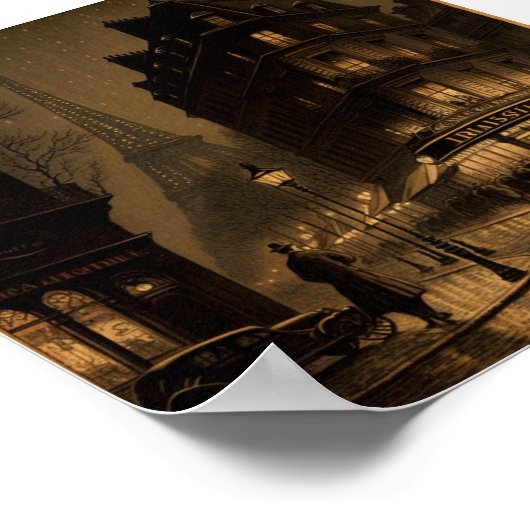 Affiche Dessin Paris ancien  ポスター (角)