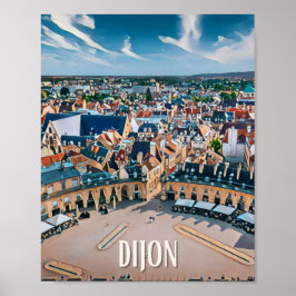 Affiche Dijon写真ヴィンテージ ポスター