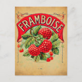 Affiche framboise, fruit, strawberry, raspberry, s ポストカード (正面)