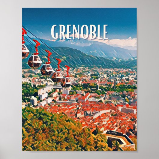 Affiche Grenoble写真ヴィンテージ ポスター (正面)