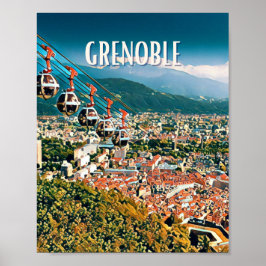 Affiche Grenoble写真ヴィンテージ ポスター