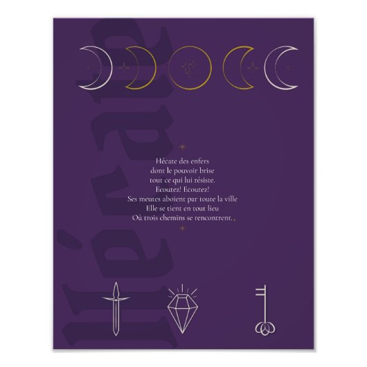 Affiche Hécate フォトプリント (正面)