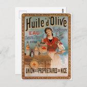 Affiche huile d'olive ポストカード (正面/裏面)