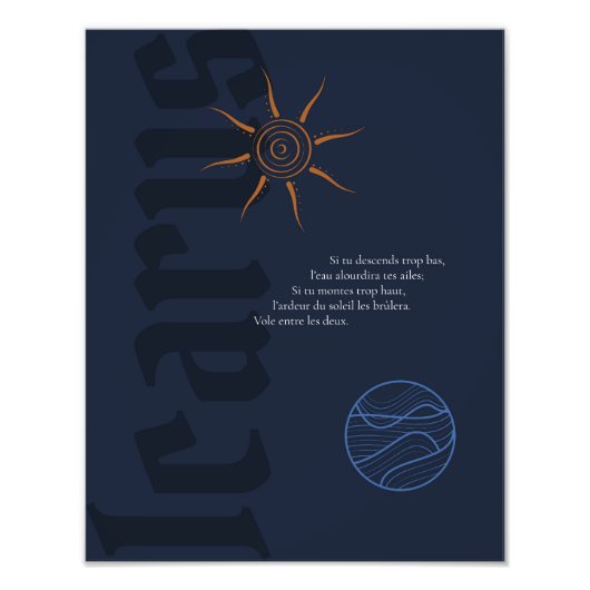 Affiche Icarus フォトプリント (正面)