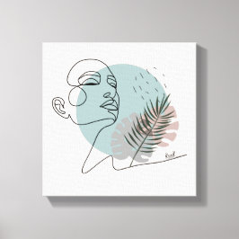 Affiche La rêveuse endormie-Art minimaliste キャンバスプリント