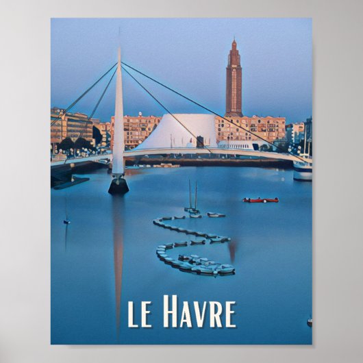 Affiche Le Havre写真ヴィンテージ ポスター (正面)