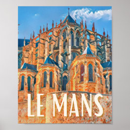 Affiche Le Mans写真ヴィンテージ ポスター