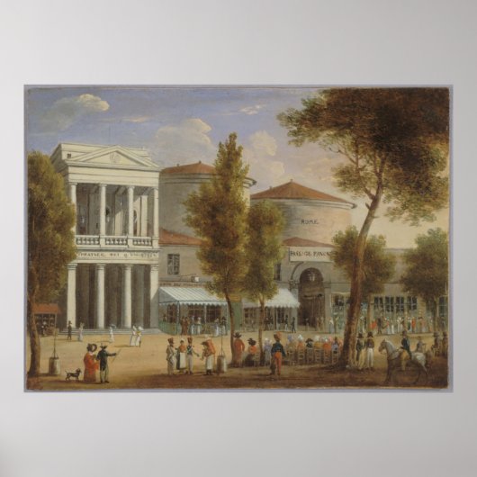 Affiche Le théâtre des Variétés et le passage des ポスター (正面)