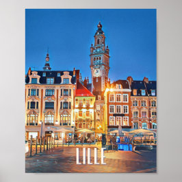 Affiche Lille Photo Vintage ポスター