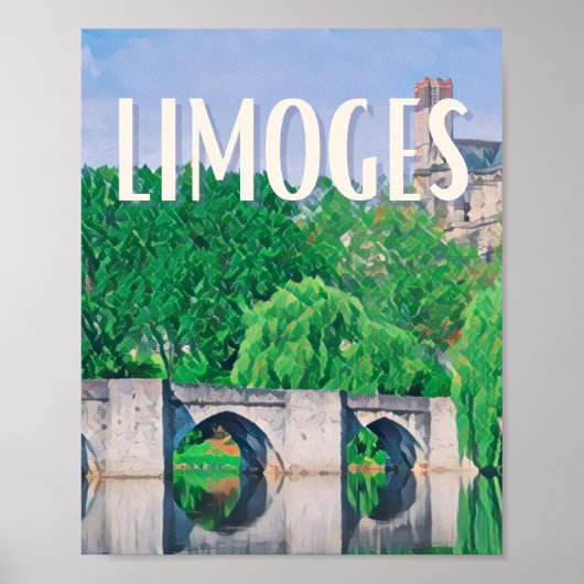 Affiche Limges写真ヴィンテージ ポスター (正面)