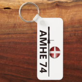 Affiche logo AMHE du 74 キーホルダー (正面)