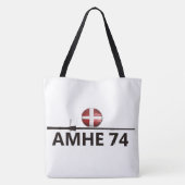 Affiche logo AMHE du 74 トートバッグ (裏面)
