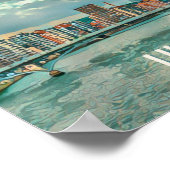 Affiche Luik Belgique写真ヴィンテージ ポスター (角)