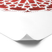 Affiche Mosaïque marocaine rouge ALCAZAR ポスター (角)