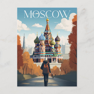 Affiche - Moscow - Russia -Saint Basil's Cathedral ポストカード