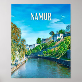 Affiche Namur Belgique写真ヴィンテージ ポスター