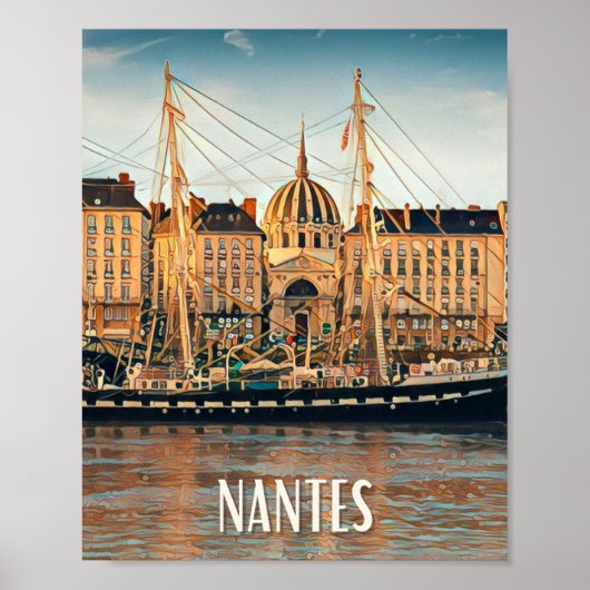 Affiche Nantes写真ヴィンテージ ポスター (正面)