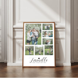 Affiche Personnalisé Notre Famille 7 Photos et les ポスター