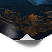 Affiche Pin-up Rousse Inspirée Art Déco ポスター (コーナー)