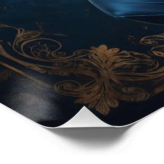 Affiche Pin-up Rousse Inspirée Art Déco ポスター (コーナー)