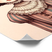 Affiche portrait de jeune fille ポスター (角)