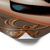 Affiche Portrait Pin-up Blonde Inspirée Art Déco ポスター (コーナー)