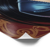 Affiche Portrait Pin-up Brune à Frange ポスター (コーナー)