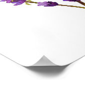 Affiche, poster lavande aquarelle ポスター (角)