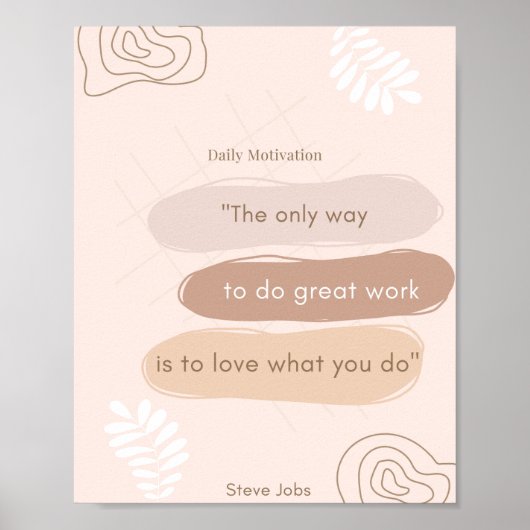 affiche pour la motivation quotidienne ポスター (正面)