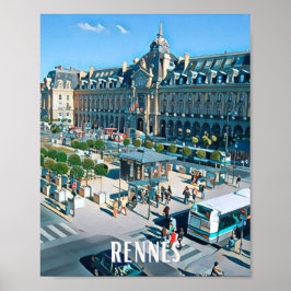 Affiche Rennes写真ヴィンテージ ポスター